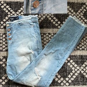 Hollister crop high rise jeans